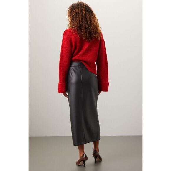 ASHLEY PARK & RTR Faux Leather Maxi Skirt - Picture 3 of 11